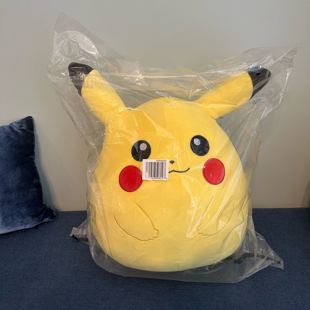 Squishmallows Pokemon 14” Pikachu Plush NWT - Picture 1 of 5